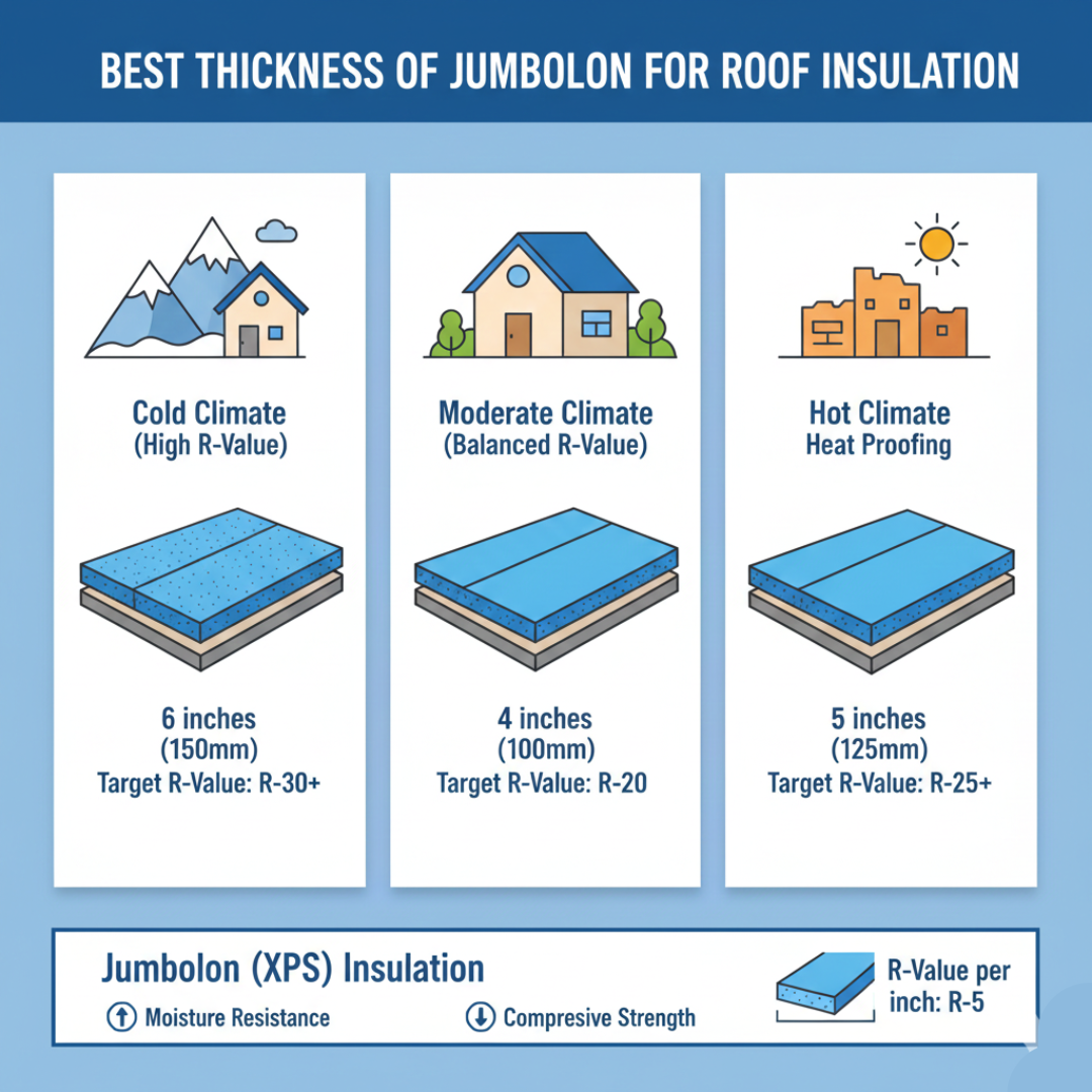 Best Thickness of Jumbolon for Roof Insulation