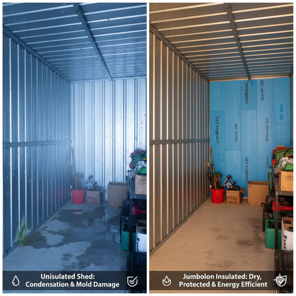 jumbolon Insulation for Metal Sheds