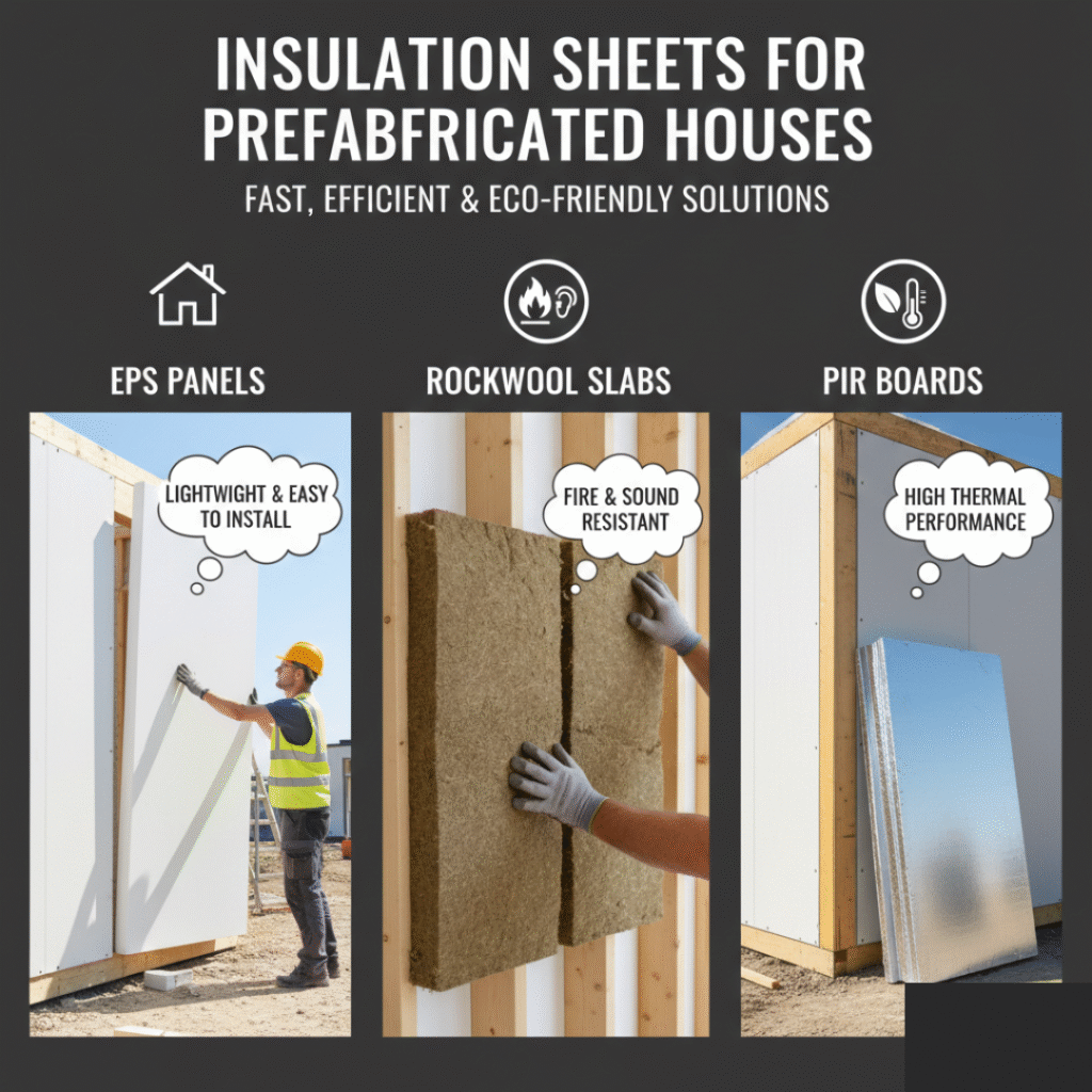 insulation sheets for prefabricated house