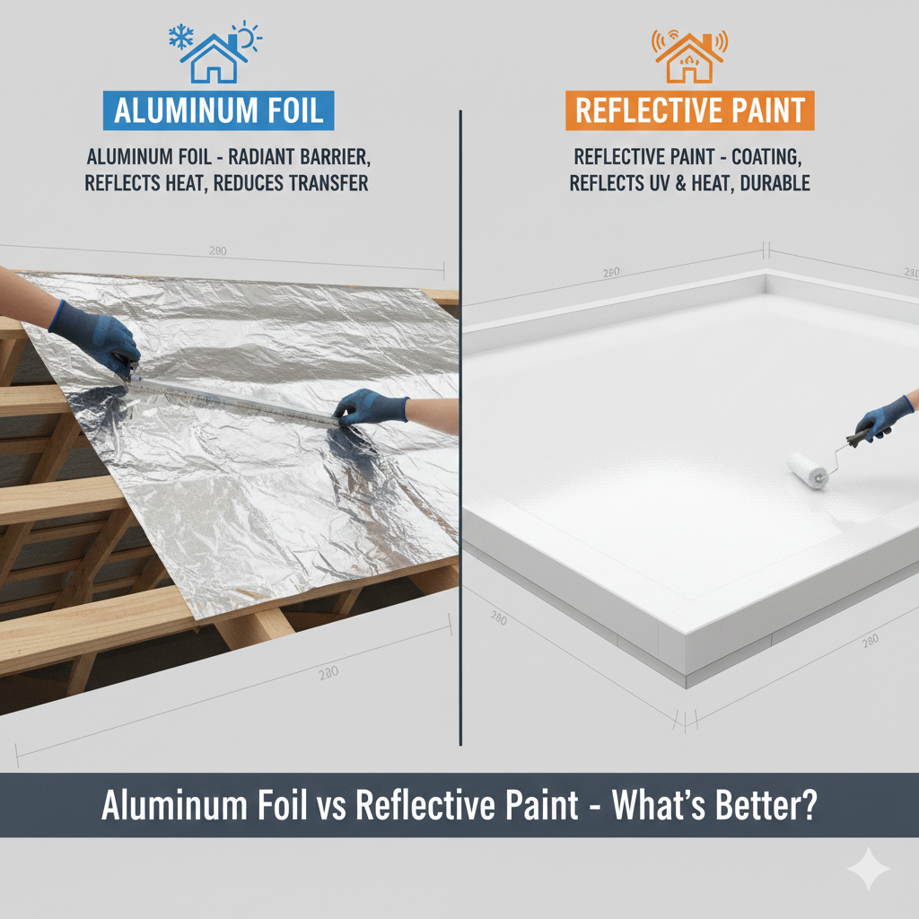 Aluminium Foil vs Reflective Paint – What’s Better?