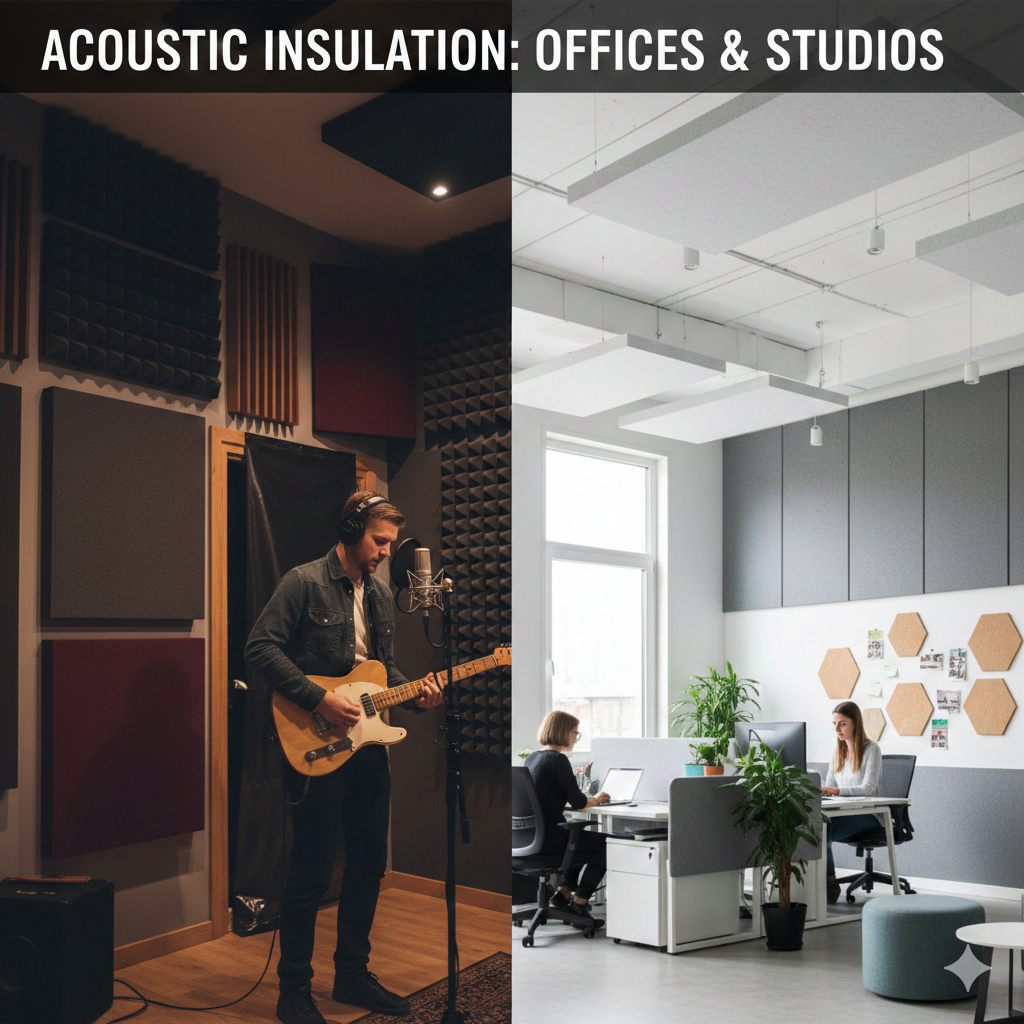 Acoustic Insulation Sheets for Offices & Studios