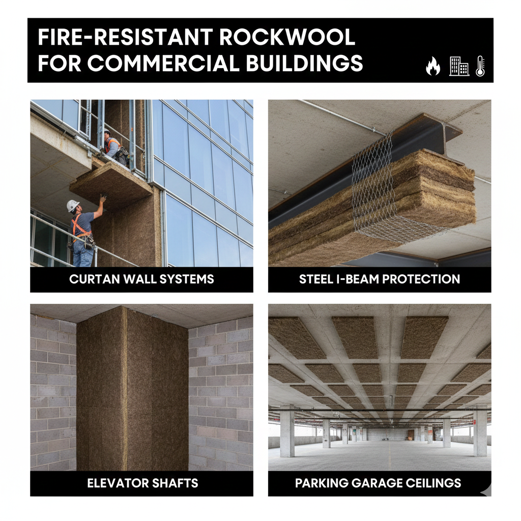 fire resistant rockwool for commercial buildings